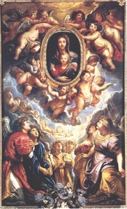 Virgin And Child Adored By Angels — Peter Paul Rubens