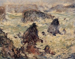 Tempête Sur La Côte De Belle-île — Claude Monet