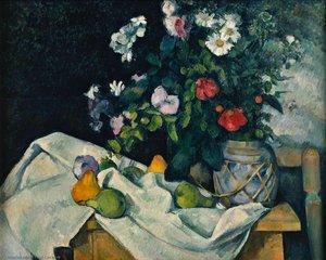 Çiçek Ve Meyvelerle Soyut — Paul Cézanne