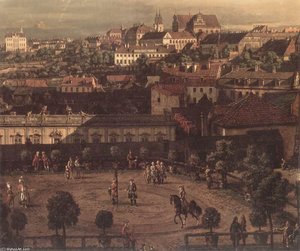 View Of Warsaw From The Royal Palace (detail) — Bernardo Bellotto