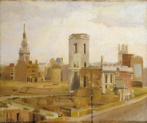 London Bombed Site 1946 (st Nicholas Coln Abbey And Bow Church) — William Menzies Coldstream