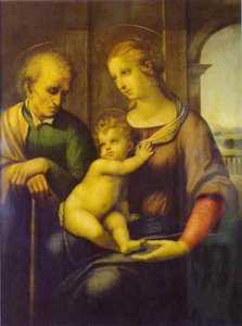 La Sainte Famille (vierge Aux Genoux Nus Et Joseph) — Raphaël