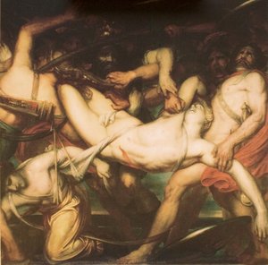 Greeks And Troyans Fighting For The Corpse Of Patroklos - Detail
