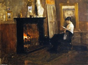 A Quiet Day In The Studio — John Lavery