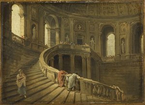 Escalier Tournant Du Palais Farnèse À Caprarola — Hubert Robert
