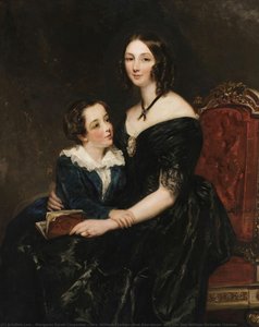 Mrs. William Claxton (nee Boardman) And Her Son William Richards Claxton — Margaret Sarah Carpenter