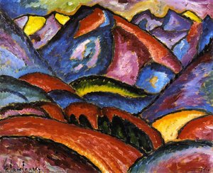 Landschaft, Oberstdorf — Alexej Von Jawlensky