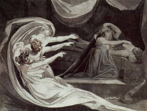 Kriemhild Is Haunted By Her Remorse — Johann Heinrich Füssli