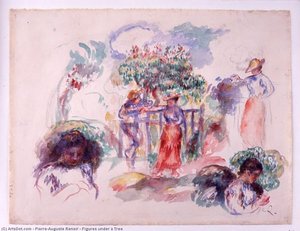 Figuren Unter Einem Baum — Pierre-auguste Renoir