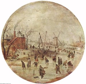 Skaters Budapest — Hendrick Avercamp