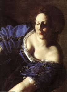 Judith Halshugger Holofernes (detalje) — Artemisia Gentileschi
