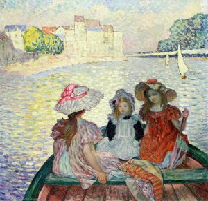 Three Girls In A Boat — Henri Lebasque