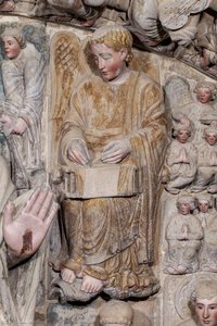 Saint Matthew, Central Arch, Portico Of Glory — Master Mateo