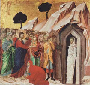 Resurrezione Di Lazaro — Duccio Di Buoninsegna