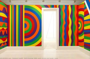 Wall Drawing #1091: Arcs, Circles And Bands (room) — Solomon Lewitt