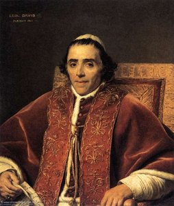 Portrait Of Pope Pius Vii — Jacques-louis David