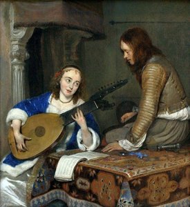 The Lute Player — Gerard Ter Borch The Younger