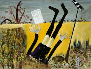 Policeman In Wombat Hole — Sir Sidney Robert Nolan