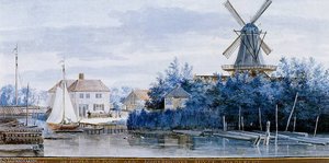 Windmill The Hoop Sun — Aert Schouman
