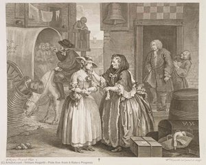 Plate Cinque, Da A Rake's Progress — William Hogarth