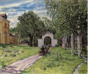 Leaving The Estate — Apollinari Mikhailovich Vasnetsov