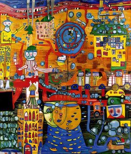 The 30 Days Fax Painting — Friedensreich Hundertwasser