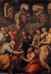 The Prophet Elisha — 조르조 바사리