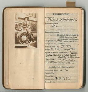 Arnold Schönberg’s Kalender — Arnold Schönberg
