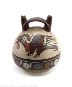Nasca Pottery With Humminbird Design — Nasca Artisan