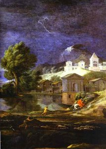 Landschaft Mit Pyram Und Thisbe. Detail — Nikolaus Poussin