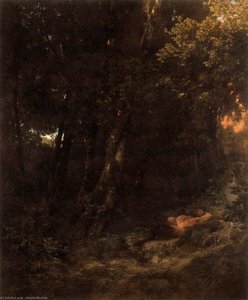 Pan Endormi Dans Un Bois — Arnold Böcklin