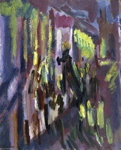 The Virgin Of Peace In Procession Through The Streets Of Ronda, Holy Week — David Bomberg