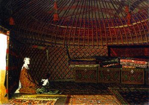 Inside the Tent of a Rich Kirghiz
