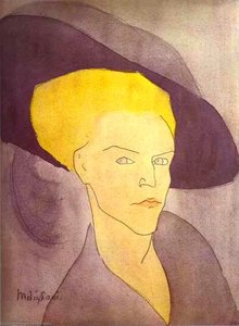 Ritratto Di Donna Con Cappello — Amedeo Modigliani