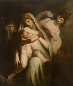 The Infant Shakespeare Between Tragedy And Comedy — Johann Heinrich Füssli