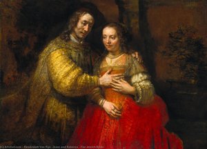 Isaac Og Rebekka (den Jødiske Brud) — Rembrandt Van Rijn