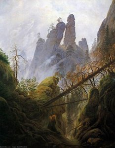 Rocky Ravine — Caspar David Friedrich