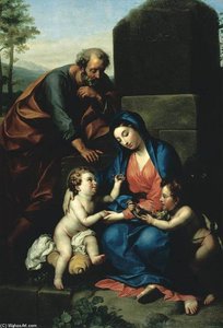 The Holy Family With The Infant St John The Baptist — Anton Raphael Mengs