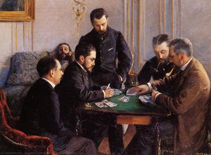 Game Of Bezique — Gustave Caillebotte