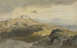 View Of Monte Serone From Civitella — Carl Anton Joseph Rottmann