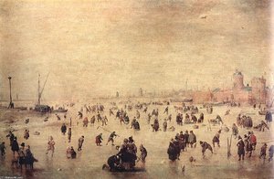 Skaters — Hendrick Avercamp