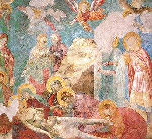 Jeesuksen Hautajaiskuvat: Valitus (yläkirkko, San Francesco, Assisi) — Giotto Di Bondone