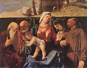 Madonna And Child With Saints — Lorenzo Lotto