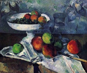 Kompotinvaljaat, Lasi Ja Omenat — Paul Cézanne