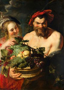 Nymph And Satyr — Peter Paul Rubens