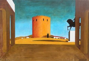 Der Rote Turm — Giorgio De Chirico