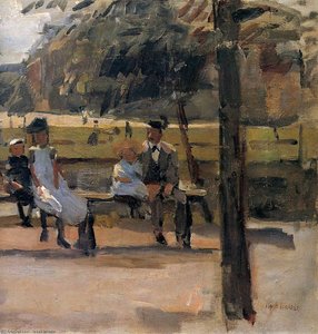 Children In Oosterpark Sun — Isaac Lazarus Israels