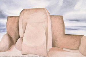 Kostel Ranchos, Nové Mexiko — Georgia O'keeffe