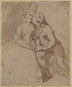 The Kiss — Thomas Rowlandson