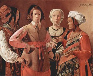 Černokrasná Věštitelka — Georges De La Tour